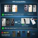 Magnetic Car Phone Holder, Universal 360 Dashboard Suction Cup Mount for Driving, Gym or Office, Foldable Vacuum Phone Holder for iPhone