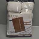 PleatedDrapes 102 Inch Long Curtains for Living Room, Light Filtering Privacy Pinch Pleated Curtain Back Tab for Track System Semi Sheer Drapes Cream Ivory Faux Linen Textured 40" W x 102" L 2 Panels,Birch