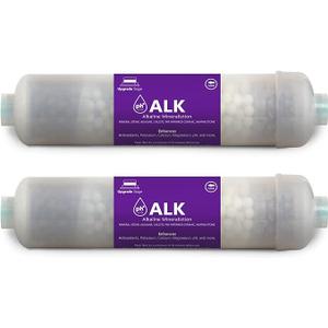 Express Water – 2 Pack Alkaline Water Filter Replacement – Mineral, Antioxidant, pH+ – 10 Inch – Under Sink and Reverse Osmosis System