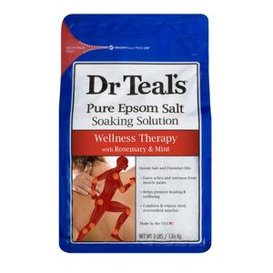 Dr. Teal's Epsom Salt Soaking Solution, Rosemary and Mint, 48 Ounce (48 Ounce (Pack of 1))