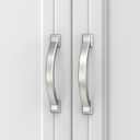 Asidrama 10 Pack 3.75 Inch(96mm) Brushed Satin Nickel Kitchen Cabinet Handles, Cabinet Pulls Kitchen Cabinet Hardware for Cupboard Drawer Pulls 3150