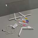 USB Luminous Writing Board - Clear Acrylic Erasable Message Board with 7 Colorful Markers for Home Office Party and Event Display