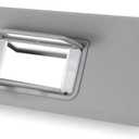 Nakuuly Left Driver Side Sun Visor Gray Compatible with 2016-2022 Honda Pilot 2018-2020 Honda Ridgeline Sunvisor with Mirror with Vanity Light Replaces # 83280-TG7-A12ZB