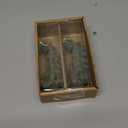 Creative Co-Op Unscented Tree Shaped Taper Candles, Evergreen, Boxed Set Of 2 (5")