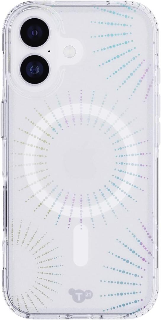 Tech21 EvoSparkle Case for iPhone 17  Lunar | Slim Protective Case | Impact Protection | MagSafe Compatible