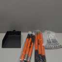 Pooper Scooper, Long Handle Dog Pooper Scooper for Medium Small Dogs Heavy Duty, Pet Supplies Stainless Metal Tray and Rake Set, Use on Grass, Dirt or Gravel