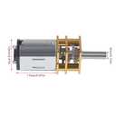 3pcs DC 6V 500RPM N20 High Torque Speed Reduction Motor 3mm Shaft Mini Metal Gearwheel Gear Motor with Metal Gearbox Micro Motor for DIY RC Toys