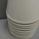 Chandelier Lamp Shades Small Lamp Shade Clip on Fitter Lampshade Linen Lamp Shades, 3" x 6" x 5", Set of 10 (Beige)