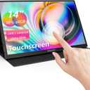 WIMAXIT 14" Portable Touch Monitor 1920x1080p Full HD Vesa Mount 98% sRGB Compatible with Laptop/PC/Game Console via HDMI/USB-C/3.5mm Audio Includes Cover Stand