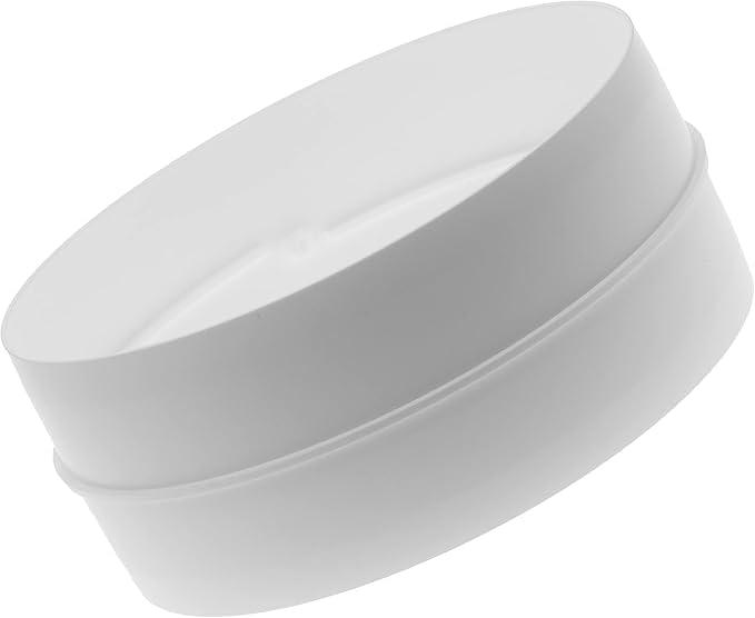 Vent Systems 6" Inch - Male Fit in-line Air Vent Duct Coupler for 6 inch Pipe - Straight Inline Ventilation Pipe - Plastic Ducting Connector for Cooling Heating Ventilation HVAC Systems