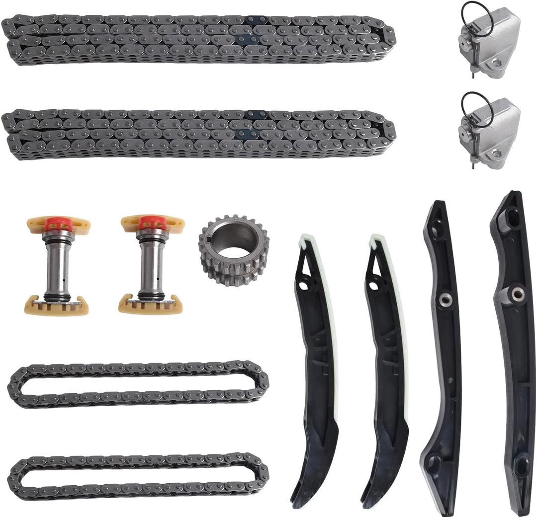 Timing Chain Kit for 2011-2015 Ford F-150, Mustang 5.0L V8 Coyote Engines - with Gears, Tensioner, Fits 302CID V8 Engine OE Standard Replacement Kit