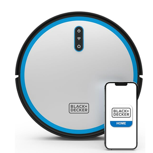 BLACK+DECKER Roboseries Robot Vacuum - 2000Pa Suction, Smart Mapping, App & Remote Control, 120 Min Runtime, Self-Charging, Works with Alexa, Perfect for Hard Floors, Carpets, Pet Hair, Low Carpet