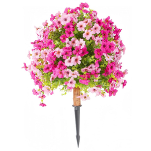 Enhance Your Outdoor Decor with UV Resistant Artificial Topiary Trees for Patio and Porch: Set of 1 Faux Outdoor Plants, Perfect for Front Door Decorations 