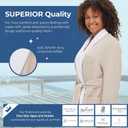 Terry Lined Microfiber Hotel Robe - Luxury Spa Bathrobe by Monarch/Cypress (Beige) M