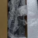 ROYMELO 42x84 Inch White Sliding Barn Door Slab with 7ft Hardware Kit Included, 5-Panel, MDF Wood Panel Covered with Water-Proof Scratch-Proof PVC Surface, Simple DIY Assembly