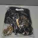 Women 2Pcs Lingerie Set Lace See-Through Sleeveless Camisoles High Waist Long Skirts with Chain Sleepwear (Black, M)