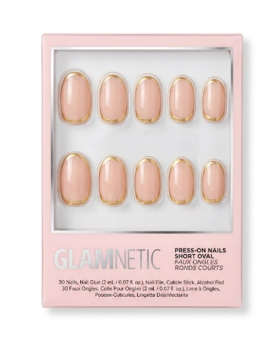 Glamnetic Press On Nails Short Round Faux Ongles Ronds Courts