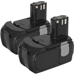 2Pack 4.0Ah 18V Battery Replacement for Hitachi BCL1815 BCL1820 BCL1825 BCL1830 BCL1840 EBM1830 327730,327731,C18DLP4,CJ18DLP4,CR18DMR,DH18DL Cordless Tools
