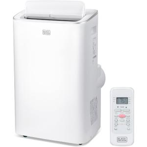 BLACK+DECKER Smart Portable Air Conditioner,12,000 BTU, for Rooms Up To 550 Sq. Ft., Portable AC with Inverter Compressor & Window Kit, BPACT08NM, White