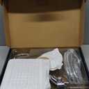 Ryamen 8" Dual Shower Head Combo, High Pressure Rainfall Shower Head with Handheld, 6 Spray Settings Angle Adjustable Handheld Shower Head with Pause, Height Adjustable, Chrome Silver