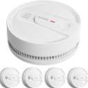 X-Sense Smoke Alarm, 10-Year Lithium Battery Life Fire Alarm with LED Indicator, Compliant with UL 217 Standard, SD2L0AX, Pack of 5
