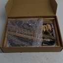 Natural Wood Bird Toys Playground, Bird Cage Accessories, Bird Perches, with Removable Tray and 2 Stainless Steel Cups