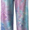 iniber Women's Comfy Pajama Pants Casual Lounge Pant Wide Leg Palazzo Stretch Drawstring Bottoms 3XL