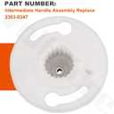 2303-0347 Intermediate Handle Set with Additional Ring for Rosettes/Escutcheons Assembly, Compatible with Ro-hl