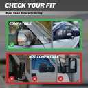 Extended Towing Mirrors, Universal Clip-On Side Mirror Extensions for Pickups, RVs, and Trailers, Tow Mirrors with Extenders (Model HA968)