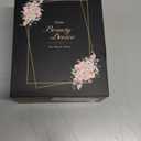 7 Color Face and Neck Massager Light Therapy, Red Light Based Facial Massager for Skin Care, Firming, Smoothing (Rose Golden)