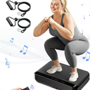 Vibration Plate Exercise Machine | with Bluetooth for Lymphatic Drainage | 400lbs Capacity with 9 Preset Modes & 99 Speed | Home Gym Equipment for Whole Body Vibrating Workout | Weight Loss & Toning