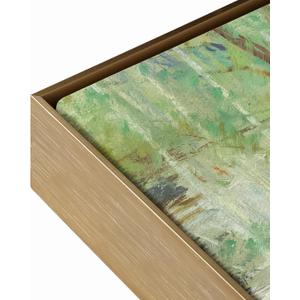 Floating Frame for 20x20 Canvas Painting, DIY Metal Canvas With 5/6 Deep for Oil Paintings, Art Prints, Artwork, Floater for Hallway Entryway Laundry Room Decor (Bronze)