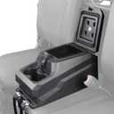 KEMIMOTO Bench Seat Center Console Armrest Box with Cup Holders Compatible with CFMOTO UFORCE 1000/1000 XL 2019-2025 Heavy Duty PP Lockable Armrest Storage Box Accessories