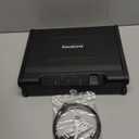 Biometric Gun Safe with 3 Unlock Ways - 0.1s Fast Fingerprint Access, Voice Prompt Function, Secure Steel Lockbox, Fits Handguns & Revolvers, Perfect for Living Room, Bedroom Storage & In-Car Use