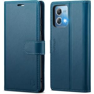 Wallet Case for Moto G Stylus 5G 2024, RFID Blocking Credit Card Holder, PU Leather Folio Flip Kickstand Protective Shockproof Cover for Motorola Moto G Stylus 5G 2024 (Blue)