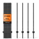 Metal Fence Posts 5 FT Black, 15 Pack Heavy Duty U PostsNo Dig T Posts for Fences Wire Mesh, Perfect for Temporary Fencing, Electric Fence Wire, Corner Anchor
