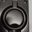 QCAA Solid Brass Large Heavy Rectangular Recessed Flush Ring Pull, 3-5/16"x 2-7/16", US10B ORB Oil-Rubbed Bronze, Made in Taiwan, 1 Pack