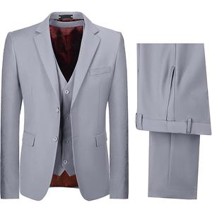 Boys Tuxedo Suit Set 3 Piece Ring Bearer Outfit Gray Suits for Boy Kids Light Grey Suit Size 7 Formal Dress for Wedding Guest Party Prom with Tie