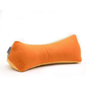 Buckwheat Pillow for Sleeping, Adjustable Firm Support Neck Roll Pillow, Cervical Pillow for Back Sleepers, Cylinder Buckwheat Hull Pillow, Patchwork Orange Yellow Green Pillowcase,16x5