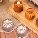 6 PCS Canele Molds, 2.8 Inch Canele Mold Cake Pan, Carbon Steel Cupcake Pan, Nonstick Muffin Pan Cake Mold Pastry Baking Tool
