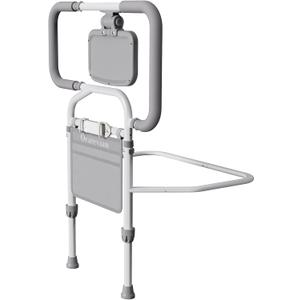 Bed Rails for Elderly Adults Safety, Adjustable Bed Cane for Seniors, Extendable Assist Handle with Side Table, LED Light & Carry Bag, Fits Queen, King, Twin Mattresses (Grey)
