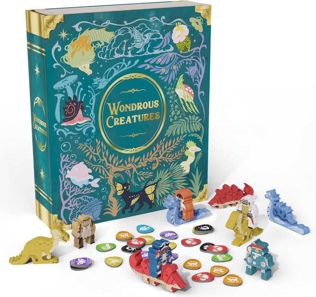 Wondrous Creatures Board Game  Worker-Placement & Tableau Building Strategy Game for 1-4 Players, Ages 14+ | 40-80 Min Playtime | Build Creature Combos & Experience a Magical World