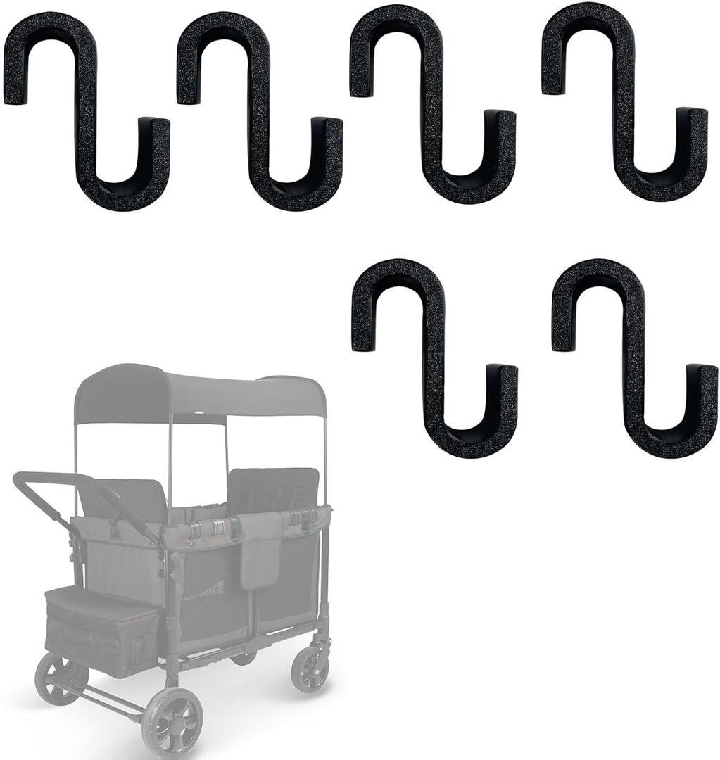 Multipurpose Side Hook Compatible with Wonderfold Wagon Durable and Load-Bearing Hook (6pcs)