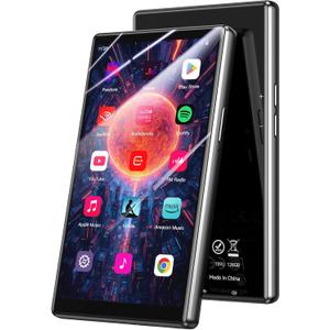 AGPTEK 5'' 128GB MP3 Player with Bluetooth and WiFi, T09 Touch Screen Andriod 13 Music Player with Spotify, Audible, YouTube, Up to 1TB