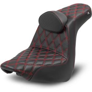HI-LINE Gel Step-Up Seat for Harley Softail 2018-2026