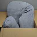 Momcozy Pregnancy Pillow for Sleeping, Dreamlign U Pro Maternity Pillow with Adjustable Leg Pillow, Removable Cover - Support for Back, Hip, Belly, Legs for Pregnant Women, 50-72 Inch Full Body Pillow (Grey)