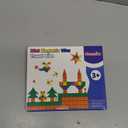 Gemmicc 58 PCS Mini Magnetic Tiles, Travel Magnet Construction Toys with Metal Storage Box, Sensory Montessori Toys for Boys Girls