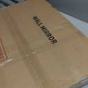 ANYHI Bathroom Mirrors for Wall, Metal Wall Mirror with Shelf, Perfect for Living Room, Bedroom, Entryway, Rectangular, Vertical (Black) (24"L x 20"W)