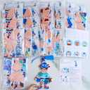 Winlyn 24 Sets Winter Decorations DIY Elf Ornaments Christmas Craft Kits Foam Elf with Snowflake Festive Foam Stickers for Kids Holiday Seasonal Gift Home Classroom Activities Party Favors