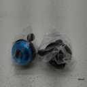 Xthuge Classic Bike Bell, Aluminum Bicycle Bell, Loud Crisp Clear Sound Bicycle Bike Bell for Adults Kids(Black, Blue-Right Hand Use-2 Pack)